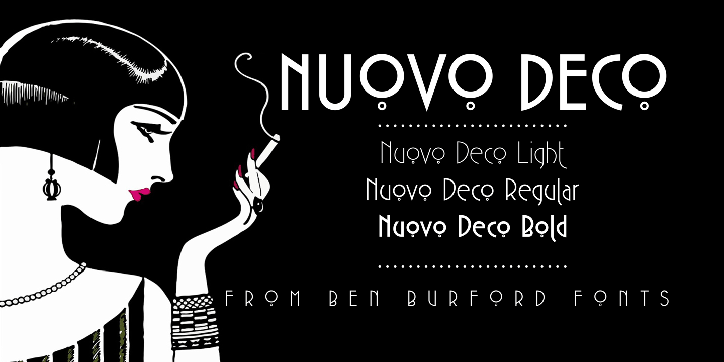 Ejemplo de fuente Nuovo Deco #1